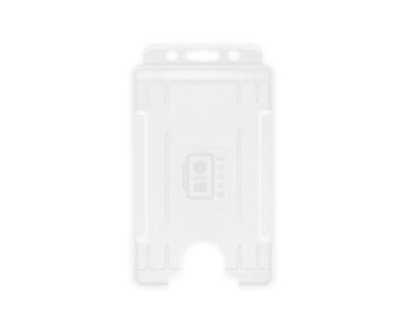Clear Single Sided Open Faced ID Card Holders (Portrait) (Pack of 100)