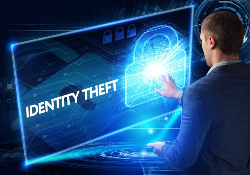 man fighting identity theft